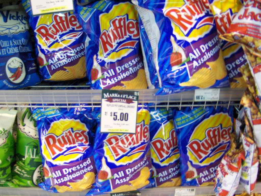 Ruffles logo Chips